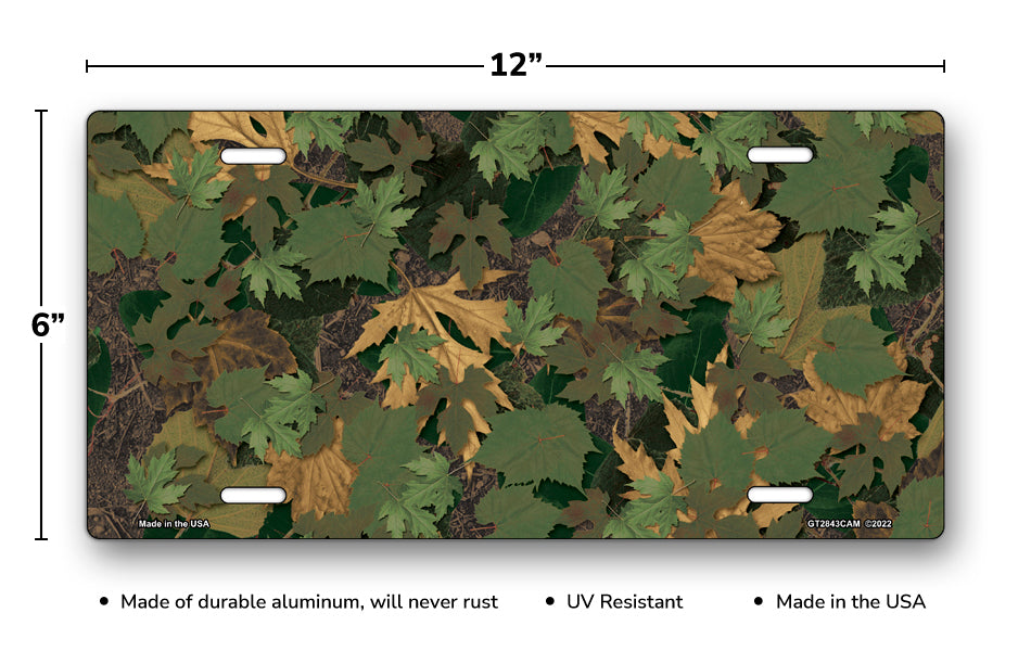 Woodland Camo License Plate