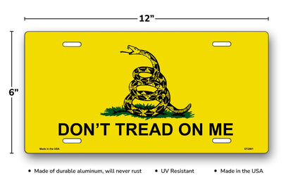 Don't Tread On Me License Plate