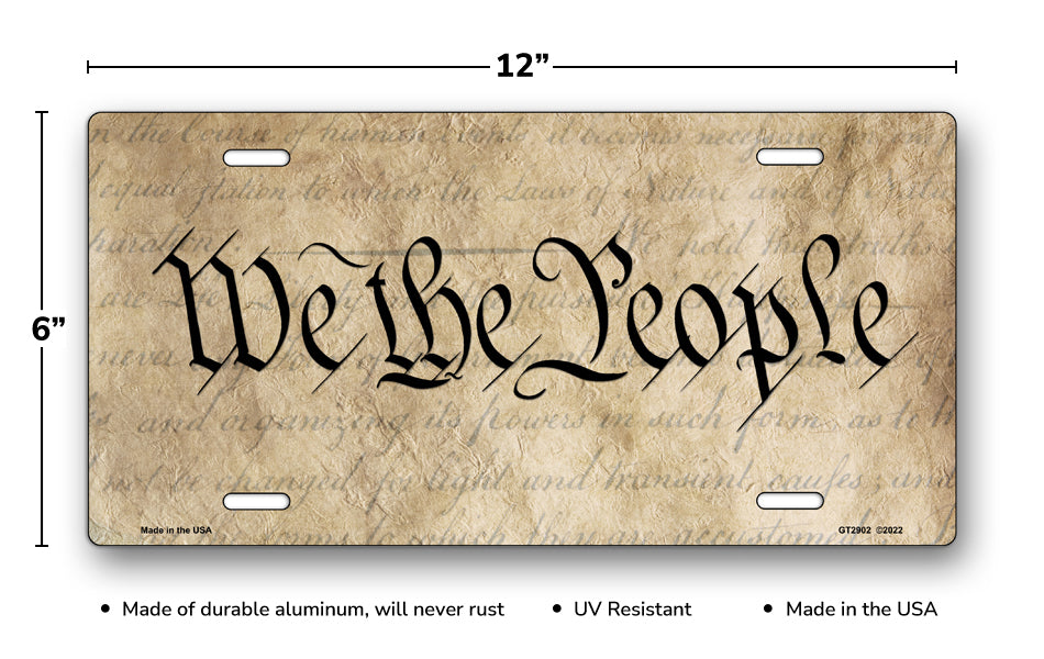We The People License Plate