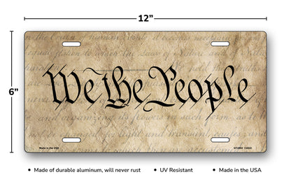 We The People License Plate