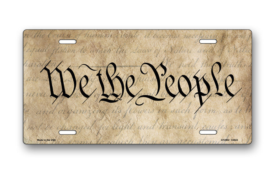 We The People License Plate
