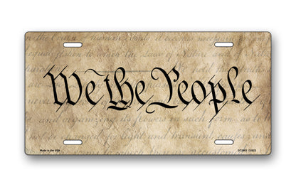 We The People License Plate
