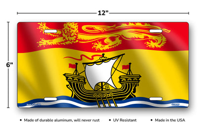 Flag of New Brunswick License Plate