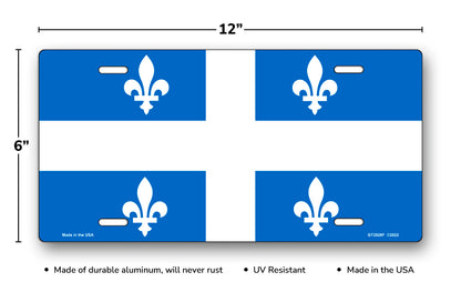 Flag of Quebec License Plate
