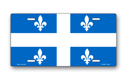 Flag of Quebec License Plate
