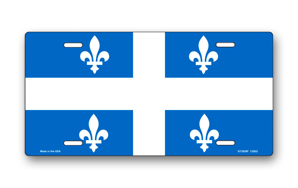 Flag of Quebec License Plate
