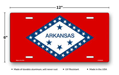 Arkansas State Flag License Plate