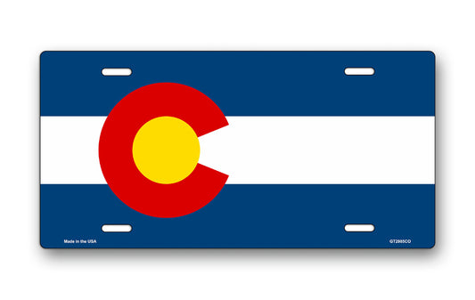 Colorado State Flag License Plate