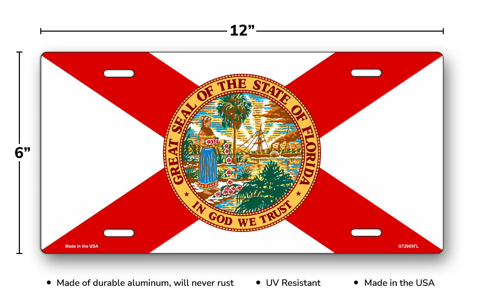 Florida State Flag License Plate