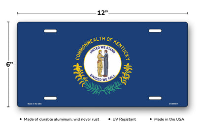 Kentucky State Flag License Plate