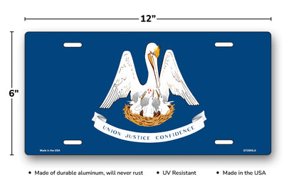 Louisiana State Flag License Plate
