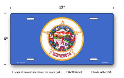 Minnesota State Flag License Plate