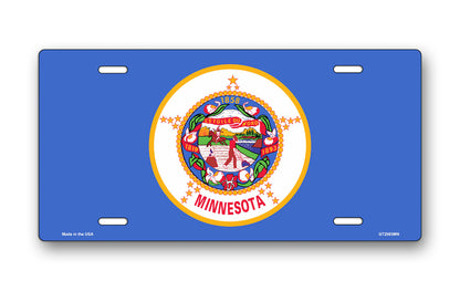 Minnesota State Flag License Plate