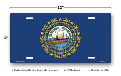New Hampshire State Flag License Plate