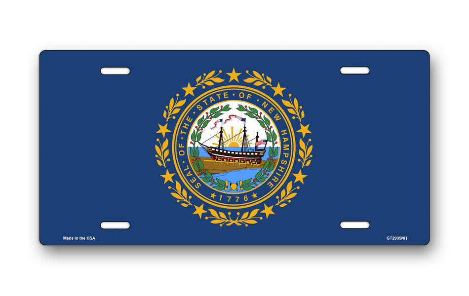New Hampshire State Flag License Plate