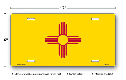 New Mexico State Flag License Plate