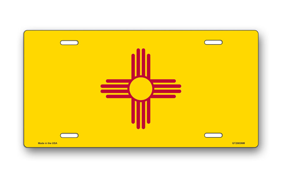 New Mexico State Flag License Plate
