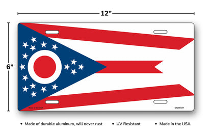 Ohio State Flag License Plate
