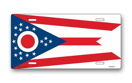 Ohio State Flag License Plate