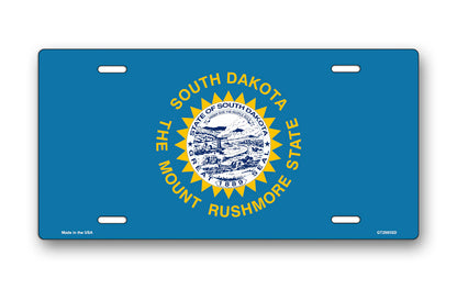 South Dakota State Flag License Plate