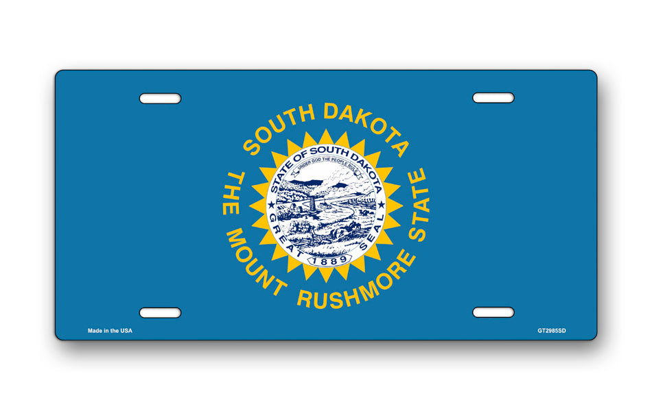 South Dakota State Flag License Plate