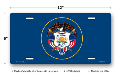 Utah State Flag License Plate