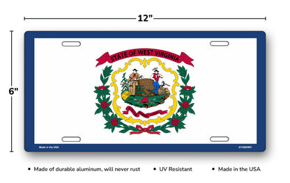 West Virginia State Flag License Plate