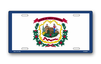 West Virginia State Flag License Plate
