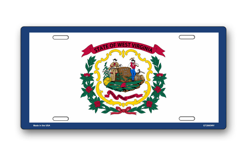 West Virginia State Flag License Plate